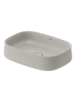 Duravit Zencha kerámia mosdótál 55x39 cm, matt szürke, Wonde