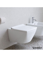 Duravit Viu peremnélküli fali compact WC 37x48 cm rögzítővel