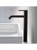 Duravit C.1 matt fekete magasított mosdócsaptelep leeresztő