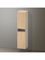 Duravit Zencha magas szekrény 176x40 cm, balos, natur tölgy/