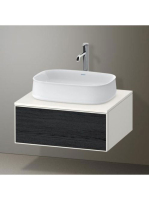 Duravit Zencha alsószekrény 65x55 cm 1 fiókkal, dió fiókrend