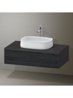 Duravit Zencha fiókos alsószekrény 100, tölgy fiókrendezővel