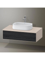 Duravit Zencha fiókos alsószekrény 100, tölgy fiókrendezővel
