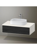 Duravit Zencha fiókos alsószekrény 100, tölgy fiókrendezővel
