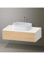 Duravit Zencha fiókos alsószekrény 100, tölgy fiókrendezővel