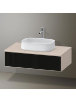 Duravit Zencha fiókos alsószekrény 100, tölgy fiókrendezővel