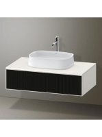 Duravit Zencha fiókos alsószekrény 100, tölgy fiókrendezővel