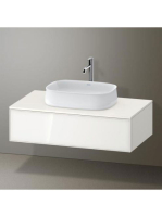Duravit Zencha fiókos alsószekrény 100, tölgy fiókrendezővel