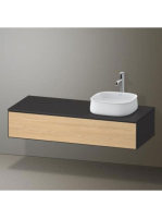 Duravit Zencha jobbos alsószekrény 130, tölgy fiókrendezővel