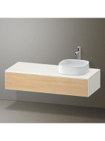 Duravit Zencha jobbos alsószekrény 130, tölgy fiókrendezővel