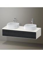 Duravit Zencha fiókos alsószekrény 130, tölgy fiókrendezővel