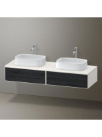 Duravit Zencha fiókos alsószekrény 160, dió fiókrendezők, fe