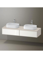 Duravit Zencha fiókos alsószekrény 160, dió fiókrendezők, fe