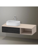 Duravit Zencha balos alsószekrény 130, tölgy fiókrendezővel,