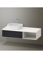 Duravit Zencha balos alsószekrény 130, dió fiókrendezővel, f
