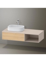 Duravit Zencha balos alsószekrény 130, dió fiókrendezővel, n