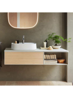 Duravit Zencha balos alsószekrény 130, dió fiókrendezővel, n