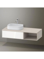 Duravit Zencha balos alsószekrény 130, dió fiókrendezővel, f