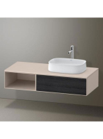 Duravit Zencha jobbos alsószekrény 130, tölgy fiókrendezővel