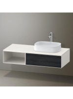 Duravit Zencha jobbos alsószekrény 130, tölgy fiókrendezővel