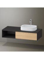Duravit Zencha jobbos alsószekrény 130, tölgy fiókrendezővel