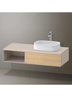 Duravit Zencha jobbos alsószekrény 130, tölgy fiókrendezővel