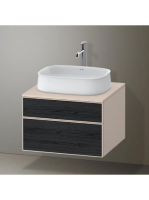 Duravit Zencha alsószekrény 65, tölgy fiókrendezővel, fekete