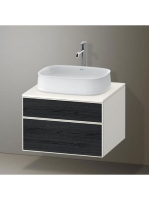 Duravit Zencha alsószekrény 65, tölgy fiókrendezővel, fekete