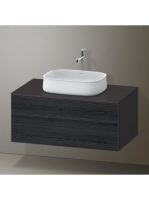 Duravit Zencha alsószekrény 100, dió fiókrendezővel, fekete