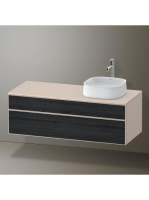Duravit Zencha jobbos alsószekrény 130, dió fiókrendezővel,
