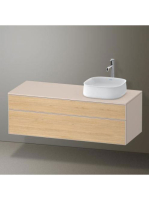Duravit Zencha jobbos alsószekrény 130, tölgy fiókrendezővel