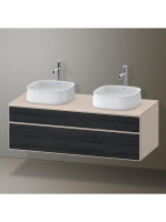 Duravit Zencha alsószekrény 130, dió fiókrendezővel, fekete