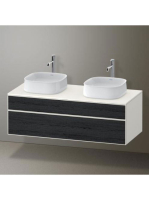 Duravit Zencha alsószekrény 130, dió fiókrendezővel, fekete