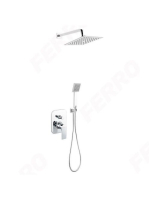 Ferro Algeo Square falon belüli zuhanyszett BAQ7P-SET1-S - F