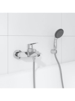Grohe QuickFix Start fali kád csaptelep zuhanyszettel, króm