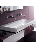 Geberit iCon mosdó, 120 cm csaplyuk nélkül, túlfolyó látható