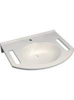 Geberit Publica mosdó kivágással 60x55 cm, túlfolyó nélkül 4