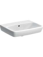 Geberit Selnova Square mosdó 55 cm, csaplyuk nélkül, túlfoly