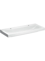 Geberit Xeno² mosdó 120x48 cm, 2 csaplyukkal, túlfolyó nélkü