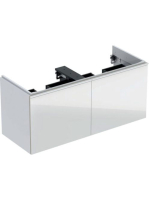 Geberit Acanto alsó szekrény dupla mosdóhoz, két fiókkal 120