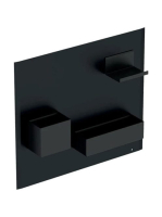 Geberit Group mágneses tábla tárolódobozokkal 45x39 cm, feke