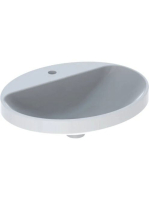 Geberit VariForm beépíthető mosdó 55 cm, ovális, csaplyuk-pe