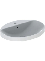 Geberit VariForm beépíthető mosdó 60 cm, ovális, csaplyuk-pe