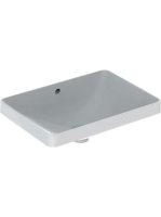 Geberit VariForm beépíthető szögletes mosdó 55 cm, túlfolyóv