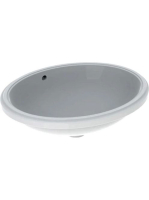 Geberit VariForm alulról beépíthető ovális mosdó 56 cm, túlf