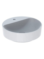 Geberit VariForm pultra ültethető mosdó, kerek, csaplyuk-per