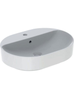 Geberit VariForm pultra ültethető mosdó, csaplyuk-peremmel,