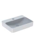 Geberit VariForm pultra ültethető mosdó, szögletes, csaplyuk