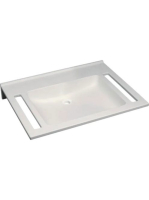 Geberit Publica akadálymentes mosdó 70x55 cm, szögletes, túl