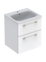 Geberit Selnova Square 2 fiókos mosdószekrény 55 cm, keskeny